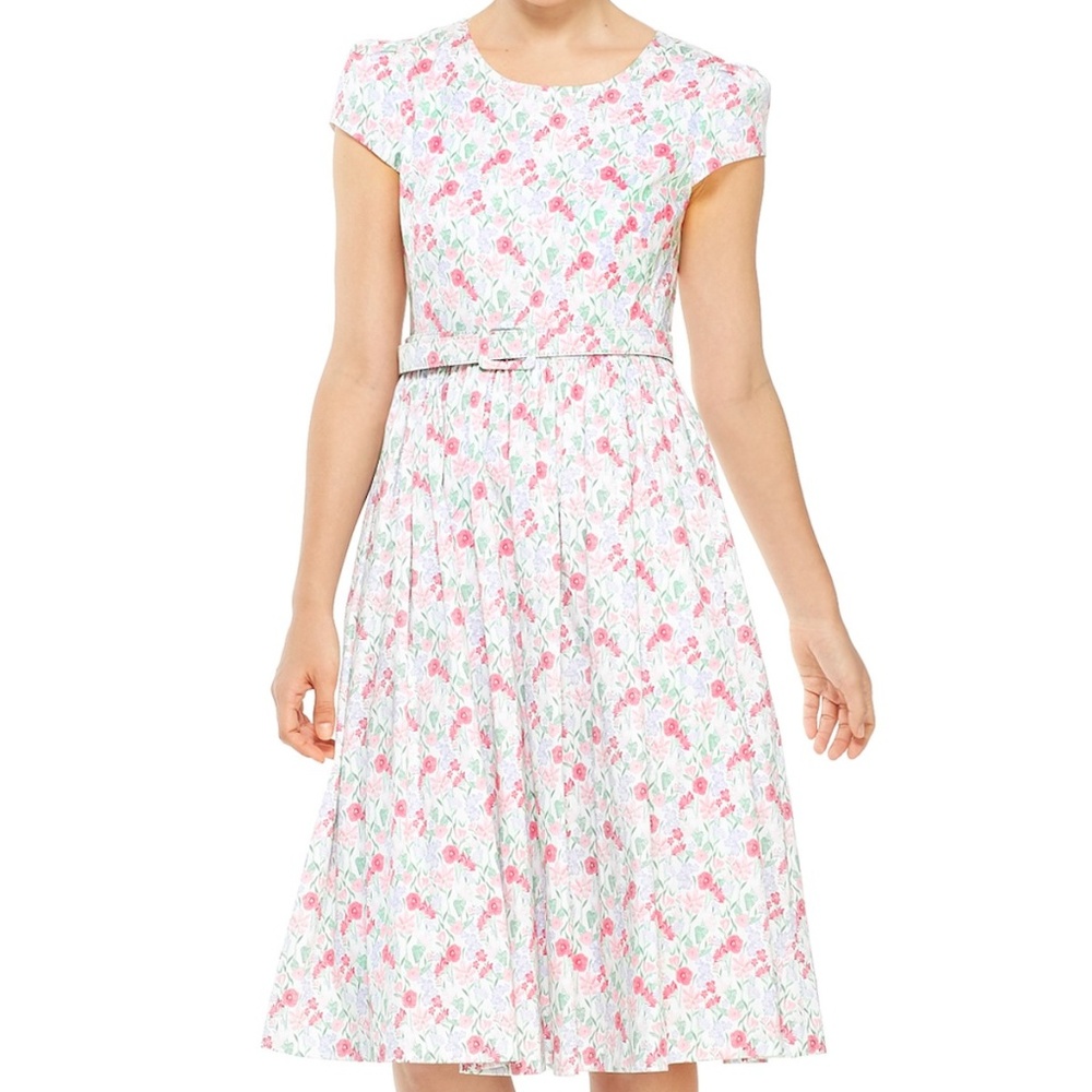 Gal Meets Glam Charlotte floral belted dress 10